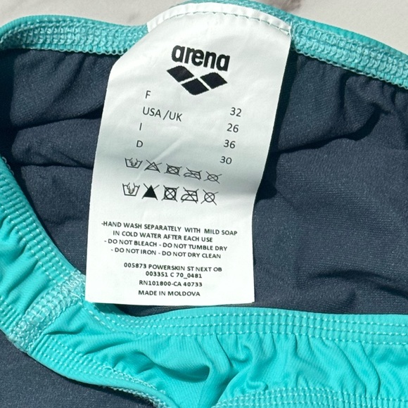 NWT! Arena Powerskin Tech Suit-size 26 Aquamarine - Picture 4 of 5